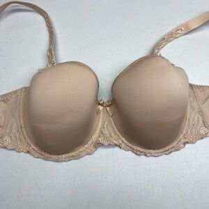 Simone Perele TAN Lightly Lined Underwire T-Shirt Bra, 36DDD *P1102